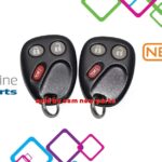 OEM MATCHED PAIR GM GMC CHEVY KEYLESS ENTRY REMOTE FOBS LHJ011 15132197 15132198