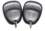 OEM MATCHED PAIR GM GMC CHEVY KEYLESS ENTRY REMOTE FOBS LHJ011 15132197 15132198