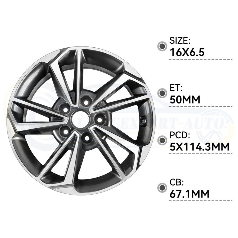16X6.5Inch Wheel Rim For Kia Forte LXS 2022-2024 Replacement Alloy Wheel Rim