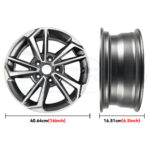 16X6.5Inch Wheel Rim For Kia Forte LXS 2022-2024 Replacement Alloy Wheel Rim