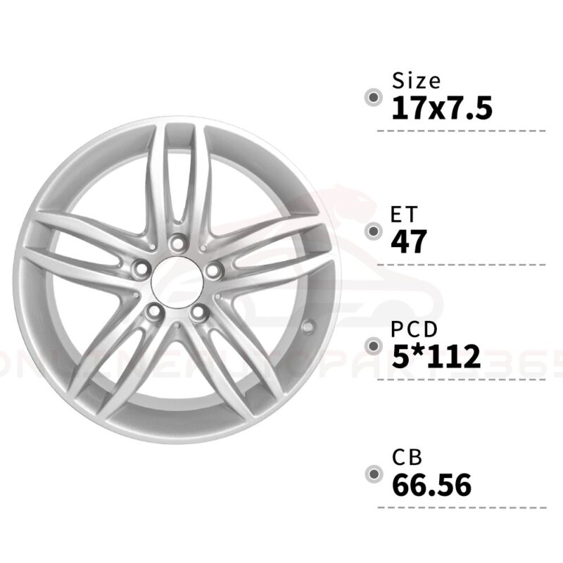 17" x 7.5" Alloy Wheel Rim 2012 2013 2014 for Mercedes Benz C250 C300 C350