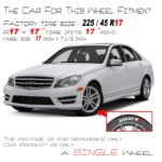New 17" x 7.5" Alloy Wheel Rim 2012 2013 2014 for Mercedes Benz C250 C300 C350