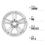 For 2012-2015 VW Volkswagen Passat - 69929 New 18" Replacement Alloy Wheel Rim