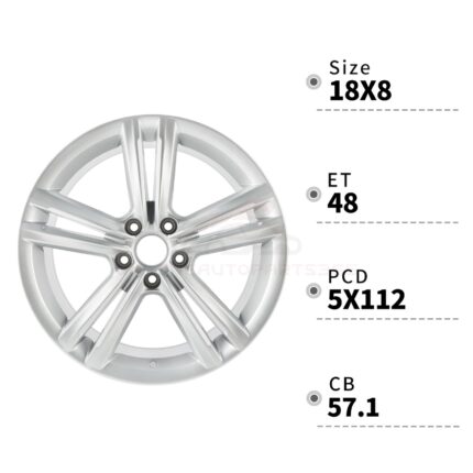 For 2012-2015 VW Volkswagen Passat - 69929 New 18" Replacement Alloy Wheel Rim