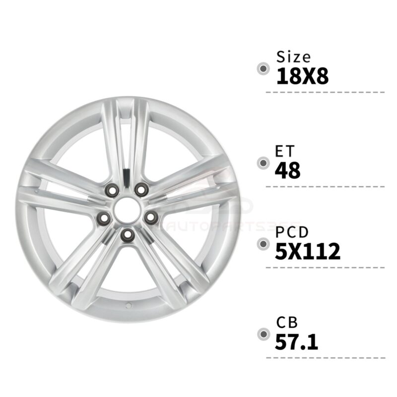 For 2012-2015 VW Volkswagen Passat - 69929 New 18" Replacement Alloy Wheel Rim