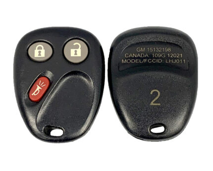 OEM GM Keyless Entry Remote Key Fob 3 Button Memory # 2 OEM GM - LHJ011