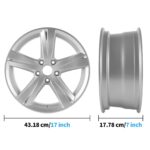 New 17" Replacement Alloy Wheel Rim for 2012-2015 VW Volkswagen Passat - 69928