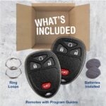 2 New Replacement Remote Start Keyless Entry Key Fob Control for 15913421