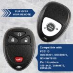2 New Replacement Remote Start Keyless Entry Key Fob Control for 15913421