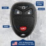 2 New Replacement Remote Start Keyless Entry Key Fob Control for 15913421