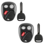 2 New Replacement Keyless Entry Remote Car Key Fob Control & Key for LHJ011