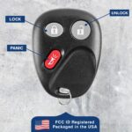 2 New Replacement Keyless Entry Remote Car Key Fob Control & Key for LHJ011
