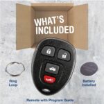 New Replacement Keyless Entry Remote Key Fob Clicker Transmitter for 15252034