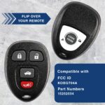New Replacement Keyless Entry Remote Key Fob Clicker Transmitter for 15252034