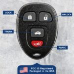 New Replacement Keyless Entry Remote Key Fob Clicker Transmitter for 15252034