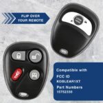New Replacement Keyless Entry Remote Key Fob Clicker Transmitter for 15752330