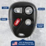 New Replacement Keyless Entry Remote Key Fob Clicker Transmitter for 15752330