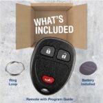 New Replacement Keyless Entry Remote Key Fob Clicker Transmitter for 15777636
