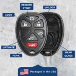 New Replacement Keyless Entry Remote Key Fob Shell Case & Pad Fix for 15913427