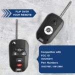 New Replacement Keyless Entry Car Remote Flip Chip Key Fob Control for 15912860