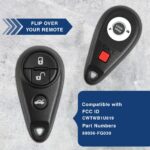 New Replacement Keyless Entry Remote Car Key Fob for Subaru CWTWB1U819