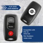 Replacement for 2004 2005 2006 Mazda 3 Key Fob Keyless Entry Car Remote