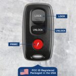 Replacement for 2004 2005 2006 Mazda 3 Key Fob Keyless Entry Car Remote