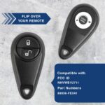 Replacement for 2005 2006 2007 2008 Subaru Forester Key Fob Keyless Car Remote