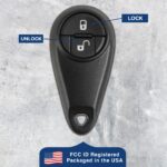 Replacement for 2005 2006 2007 2008 Subaru Forester Key Fob Keyless Car Remote