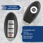 Replacement Remote Keyless Entry Key Smart Fob for Nissan Sentra Versa